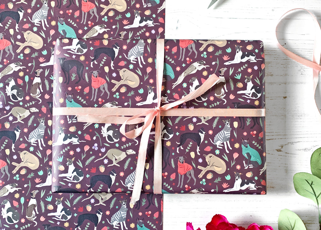Whippet Wrapping Paper