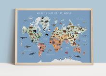 Load image into Gallery viewer, Wildlife Map of The World

