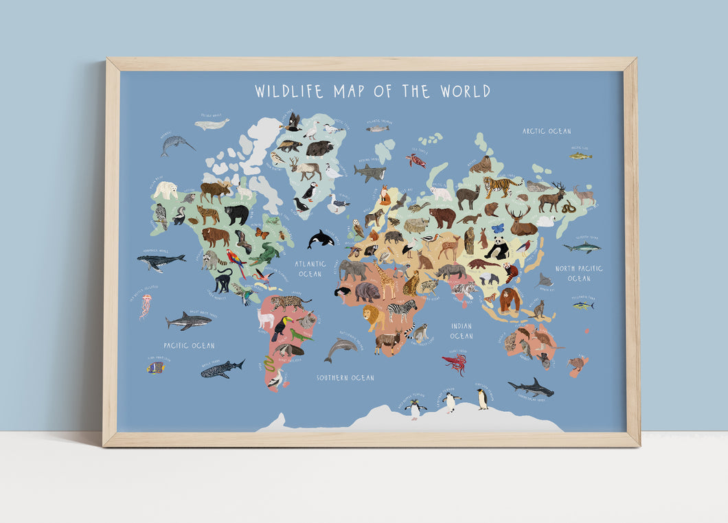 Wildlife Map of The World