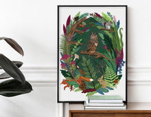 Load image into Gallery viewer, Woodlands Habitat Print
