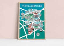 Load image into Gallery viewer, Worcestershire Illustrated Map
