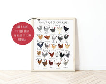 Load image into Gallery viewer, A-Z of Chickens Poster
