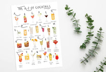 Load image into Gallery viewer, A-Z of Cocktails Poster
