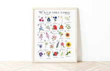 Load image into Gallery viewer, A-Z of Edible Flowers Poster

