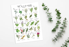 Load image into Gallery viewer, A-Z of Herbs Poster
