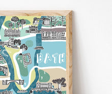 Load image into Gallery viewer, Bath Illustrated Map
