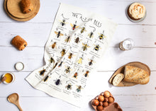 Load image into Gallery viewer, A-Z of Bees Tea Towel
