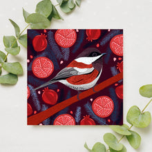 Load image into Gallery viewer, Chickadee and Pomegranates Card
