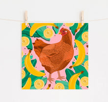 Load image into Gallery viewer, Chicken and Bananas Print
