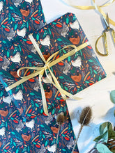 Load image into Gallery viewer, Christmas Chickens Wrapping Paper
