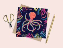 Load image into Gallery viewer, Colourful Octopus Card
