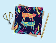 Load image into Gallery viewer, Colourful Tiger Card
