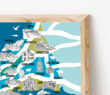 Load image into Gallery viewer, Cornwall Illustrated Map

