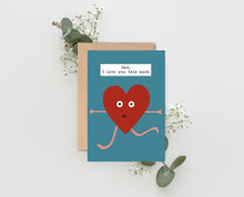 Load image into Gallery viewer, Dad I Love You This Much Card

