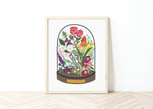 Load image into Gallery viewer, Floral Bell Jar Print
