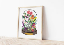 Load image into Gallery viewer, Floral Bell Jar Print
