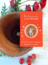 Load image into Gallery viewer, Fox &amp; Moon Copper Enamel Pin
