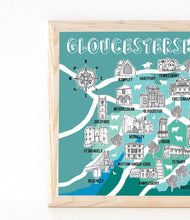 Load image into Gallery viewer, Gloucestershire Illustrated Map
