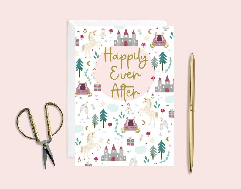 Happily Ever After Wedding Card