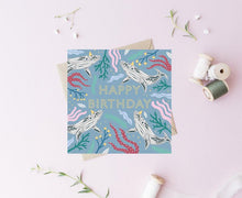 Load image into Gallery viewer, Happy Birthday Whale Card
