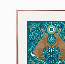 Load image into Gallery viewer, Folk Hare Print
