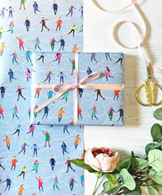Load image into Gallery viewer, Ice Skating Wrapping Paper
