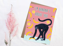 Load image into Gallery viewer, I&#39;m Bananas About You Card
