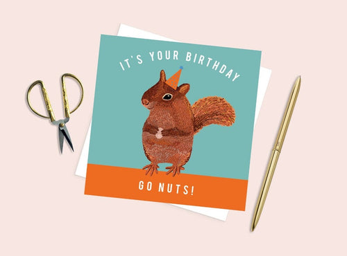 It's Your Birthday Go Nuts Card