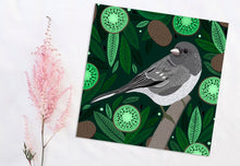Load image into Gallery viewer, Junco and Kiwi Print
