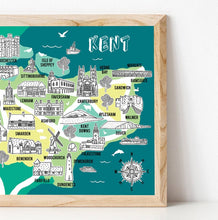 Load image into Gallery viewer, Kent Illustrated Map
