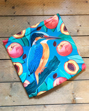 Load image into Gallery viewer, Kingfisher and Peaches Cushion

