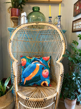 Load image into Gallery viewer, Kingfisher and Peaches Cushion
