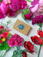 Load image into Gallery viewer, Kingfisher and Peaches Pendant Necklace

