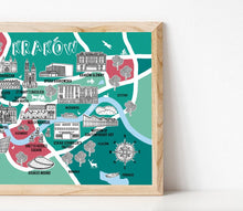 Load image into Gallery viewer, Krakow Illustrated Map
