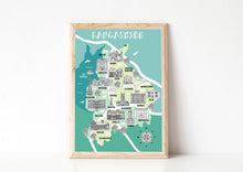 Load image into Gallery viewer, Lancashire Illustrated Map
