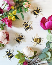 Load image into Gallery viewer, Large Bumble Bee Vinyl Sticker
