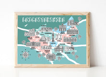 Load image into Gallery viewer, Leicestershire Illustrated Map
