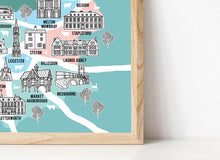 Load image into Gallery viewer, Leicestershire Illustrated Map
