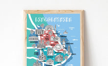 Load image into Gallery viewer, Lincolnshire Illustrated Map
