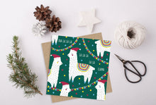 Load image into Gallery viewer, Llama Christmas Card
