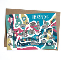 Load image into Gallery viewer, Map of Bristol Card
