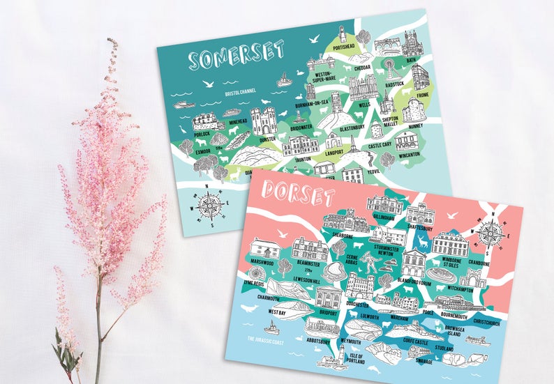 Mix and Match Any 2 County Maps
