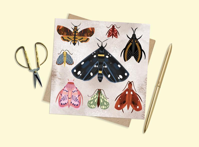 Moths Card