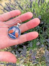 Load image into Gallery viewer, Folk Owl Pendant Necklace
