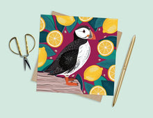 Load image into Gallery viewer, Puffin and Lemons Card
