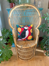 Load image into Gallery viewer, Puffin and Lemons Cushion
