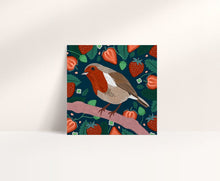 Load image into Gallery viewer, Robin and Strawberries Card

