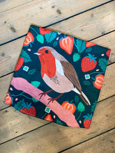 Load image into Gallery viewer, Robin and Strawberries Cushion
