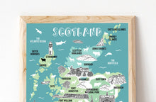 Load image into Gallery viewer, Scotland Illustrated Map
