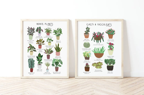 Set of 2 House Plant Prints